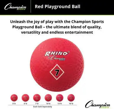 Champion Sports Pgrd Playground Ball Red - Ea