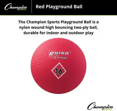 Champion Sports Pgrd Playground Ball Red - Ea