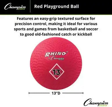 Champion Sports Pgrd Playground Ball Red - Ea
