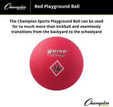 Champion Sports Pgrd Playground Ball Red - Ea