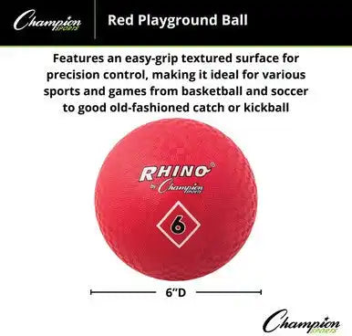 Champion Sports Pgrd Playground Ball Red - Ea