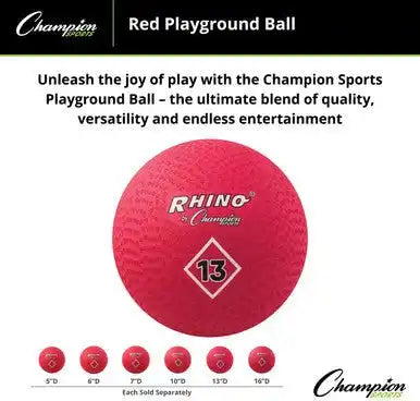 Champion Sports Pgrd Playground Ball Red - Ea