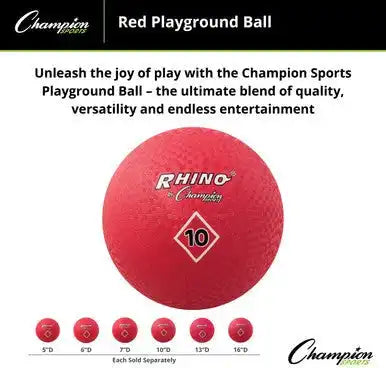 Champion Sports Pgrd Playground Ball Red - Ea