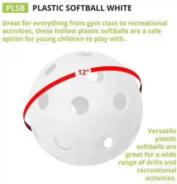 Champion Sports Plsb Plastic Softballs - Doz