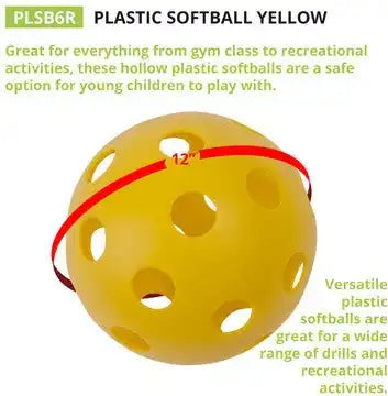 Champion Sports Plsb Plastic Softballs - Doz