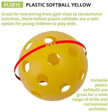 Champion Sports Plsb Plastic Softballs - Doz