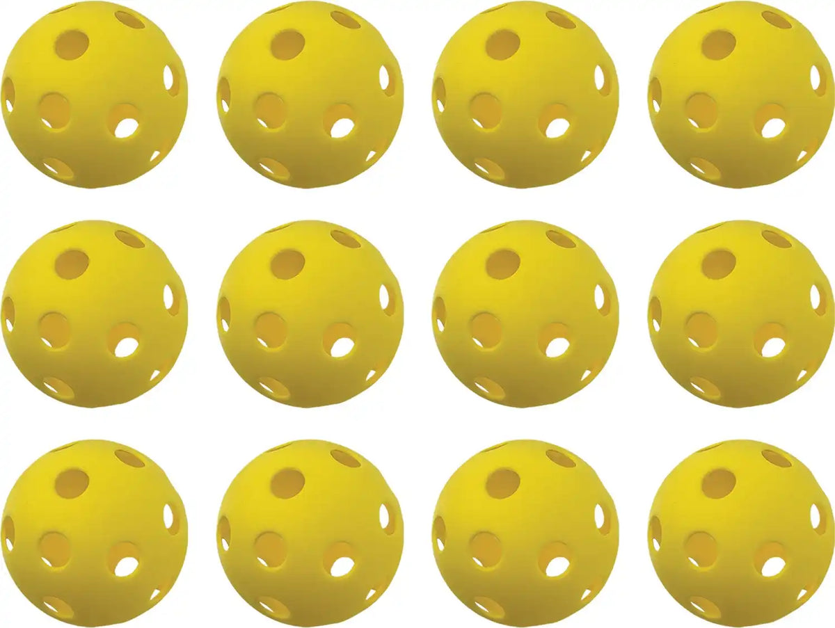 Champion Sports Plsb Plastic Softballs - Doz - one Dozen, Yellow