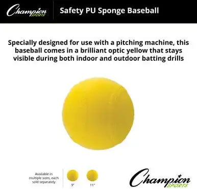 Champion Sports Pmb Safety Pu Sponge Balls - Doz