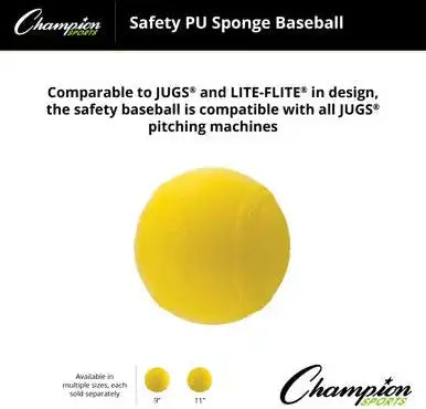Champion Sports Pmb Safety Pu Sponge Balls - Doz
