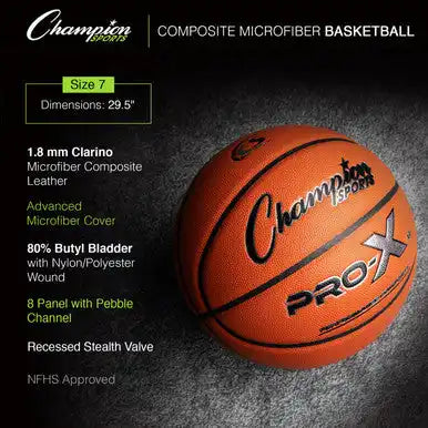 Champion Sports Prox Prox Composite Microfiber Basketball - Ea - 28.5’’