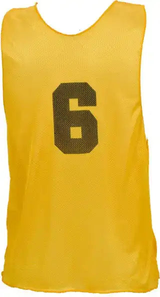 Champion Sports Psan Numbered Practice Vest Adult - Doz - Yellow