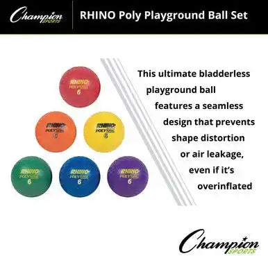 Champion Sports Pxset Poly Playground Ball - Set