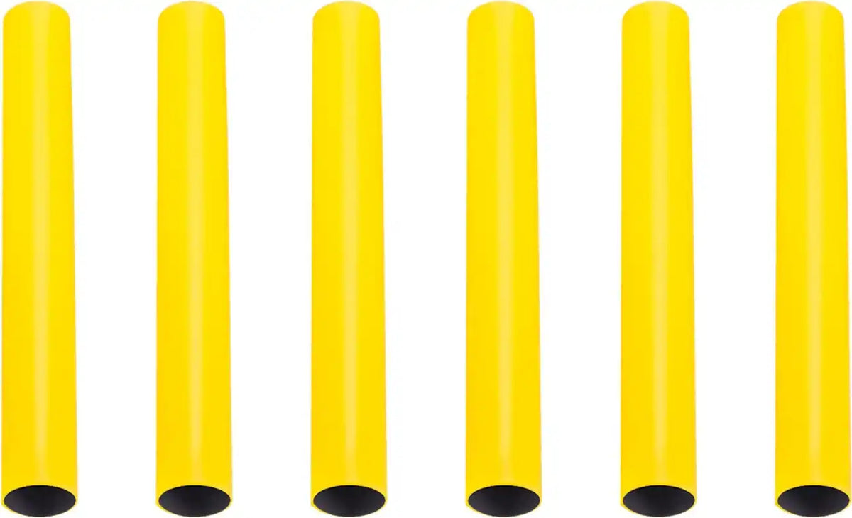 Champion Sports Rbpl Plastic Relay Baton - Set - Yellow