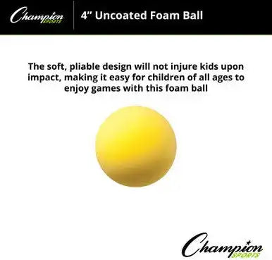 Champion Sports Rd Uncoated Regular Density Foam Ball - Ea