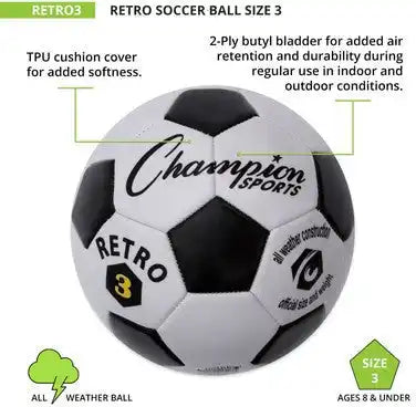 Champion Sports Retro Retro Soccer Ball - Ea