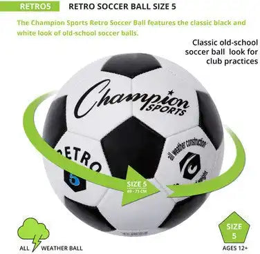 Champion Sports Retro Retro Soccer Ball - Ea