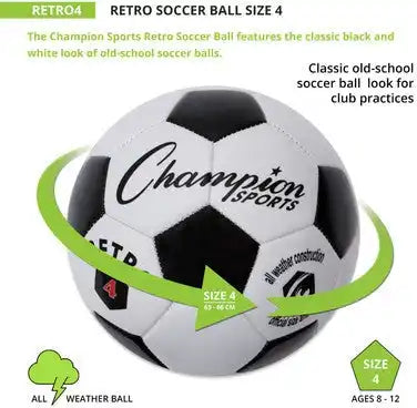 Champion Sports Retro Retro Soccer Ball - Ea