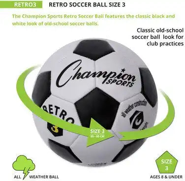 Champion Sports Retro Retro Soccer Ball - Ea