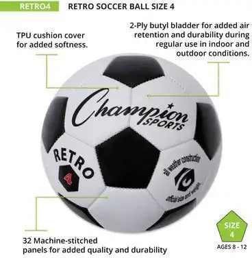 Champion Sports Retro Retro Soccer Ball - Ea