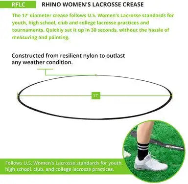 Champion Sports Rflc Rhino Women’s Lacrosse Crease - Ea