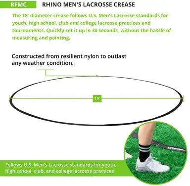 Champion Sports Rfmc Rhino Men’s Lacrosse Crease - Ea