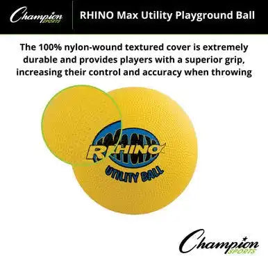 Champion Sports Rmx Rhino Max Utility Playground Ball - Ea