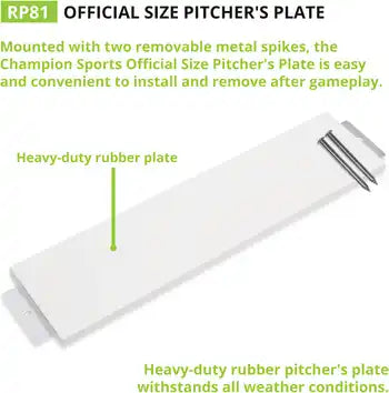 Champion Sports Rp 2-spike Pitcher’s Plate - Ea