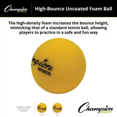 Champion Sports Rs-ball High-bounce Uncoated Foam Ball - Ea