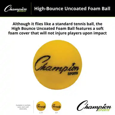 Champion Sports Rs-ball High-bounce Uncoated Foam Ball - Ea