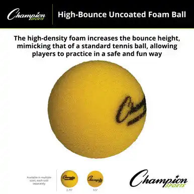 Champion Sports Rs-ball High-bounce Uncoated Foam Ball - Ea