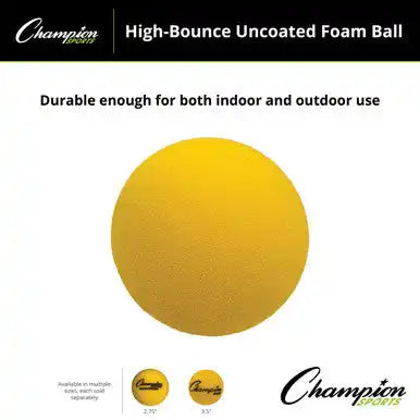 Champion Sports Rs-ball High-bounce Uncoated Foam Ball - Ea