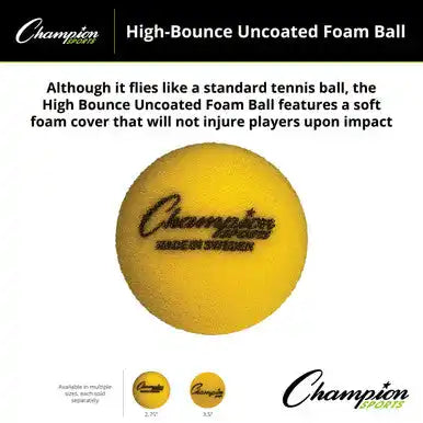 Champion Sports Rs-ball High-bounce Uncoated Foam Ball - Ea