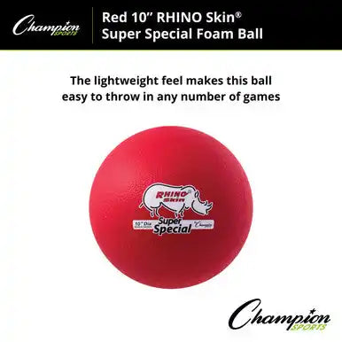 Champion Sports Rs101 10’’ Rhino Skin Super Special Foam Ball - Set - of 6 Colors