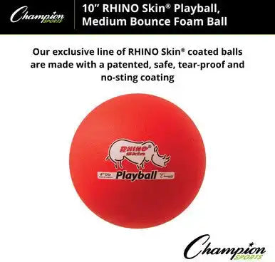 Champion Sports Rs63 Rhino Skin Foam Ball Medium Bounce - Set