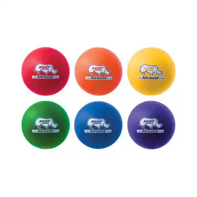 Champion Sports Rs7 7’’ Rhino Skin Medium Bounce Allround Foam Ball - Set - of 6 Colors
