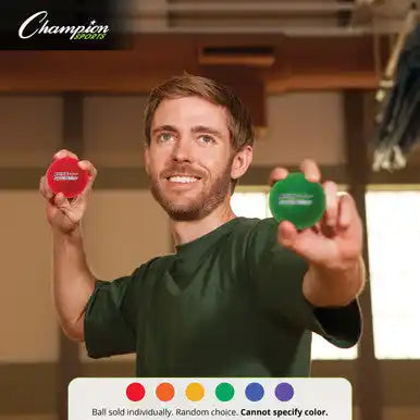 Champion Sports Rs70 2.75’’ Rhino Skin High Bounce Super 70 Foam Ball - Set - of 6 Colors