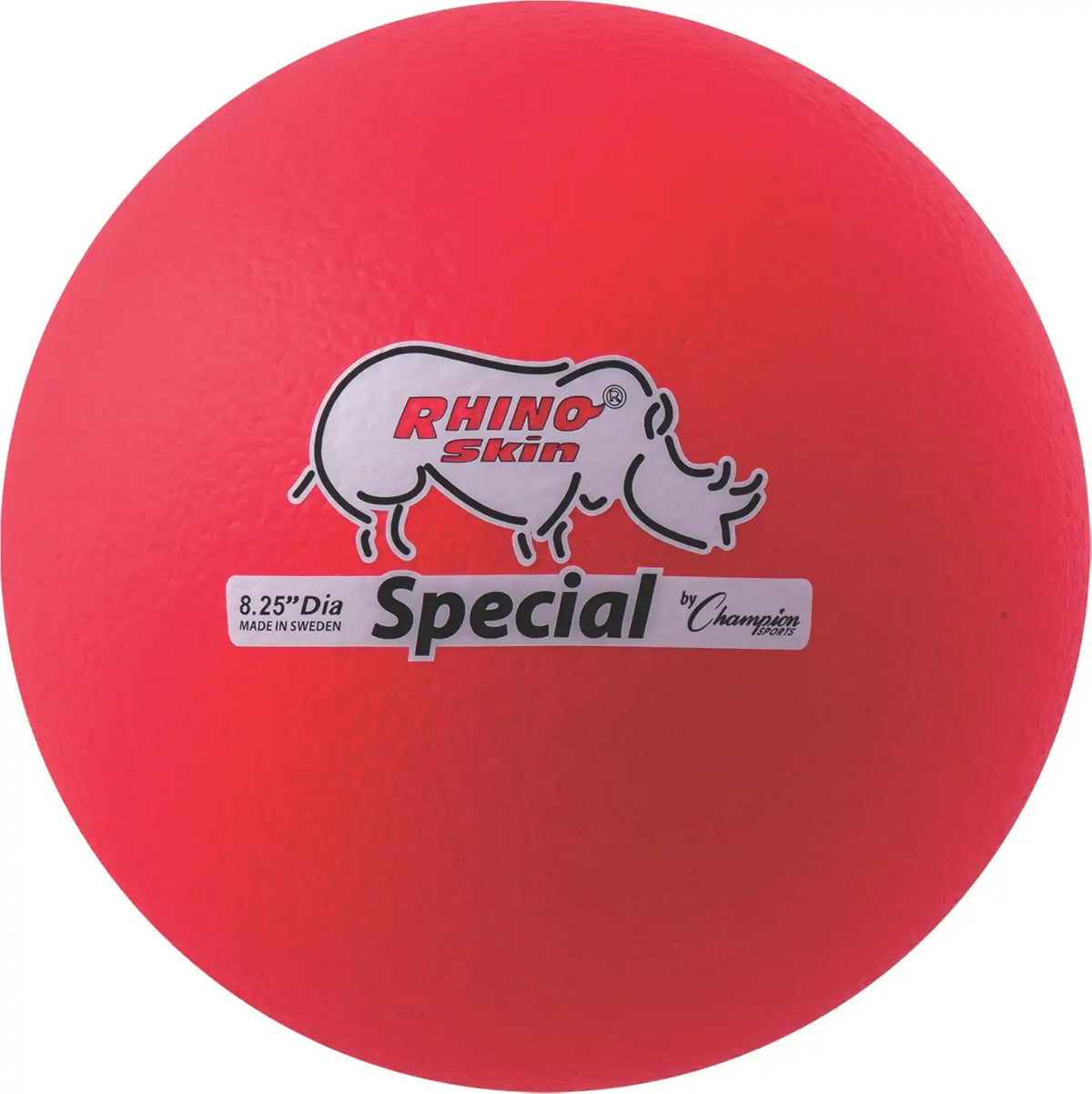 Champion Sports Rs8 8.5’’ Rhino Skin Medium Bounce Dodgeball - Ea - Neon Red