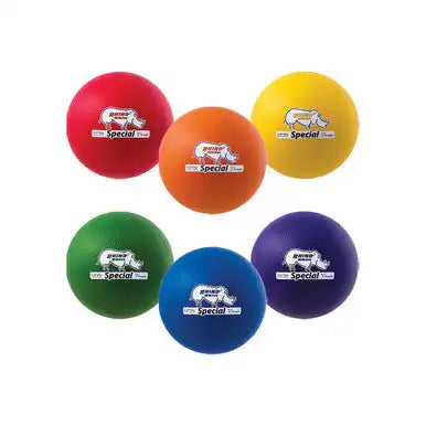 Champion Sports Rs8 8.5’’ Rhino Skin Medium Bounce Dodgeball - Set - of 6 Colors