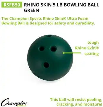 Champion Sports Rsfb Rhino Skin Bowling Ball - Ea