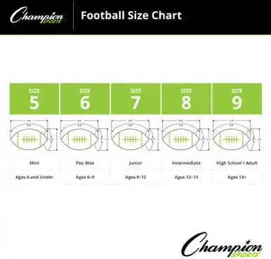Champion Sports Rsmff Rhino Skin Molded Foam Footballs - Ea