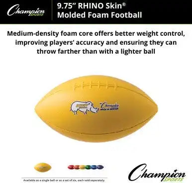 Champion Sports Rsmff Rhino Skin Molded Foam Footballs - Set