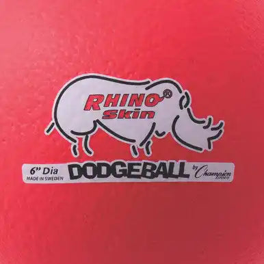 Champion Sports Rxd6 6’’ Rhino Skin Low Bounce Dodgeball - Ea