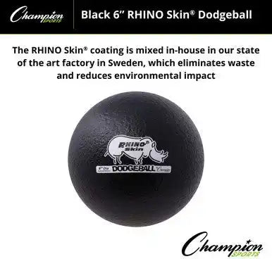Champion Sports Rxd6 6’’ Rhino Skin Low Bounce Dodgeball - Ea