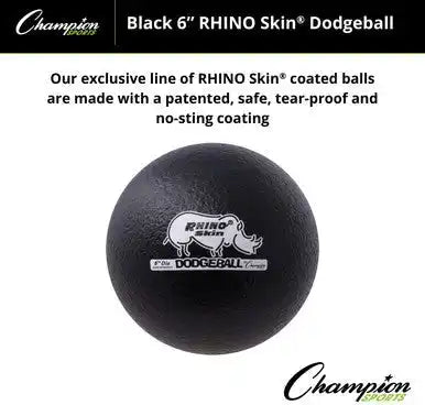 Champion Sports Rxd6 6’’ Rhino Skin Low Bounce Dodgeball - Ea