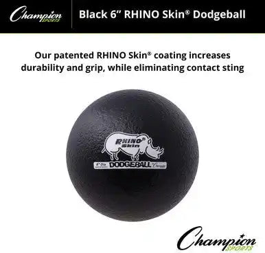 Champion Sports Rxd6 6’’ Rhino Skin Low Bounce Dodgeball - Ea