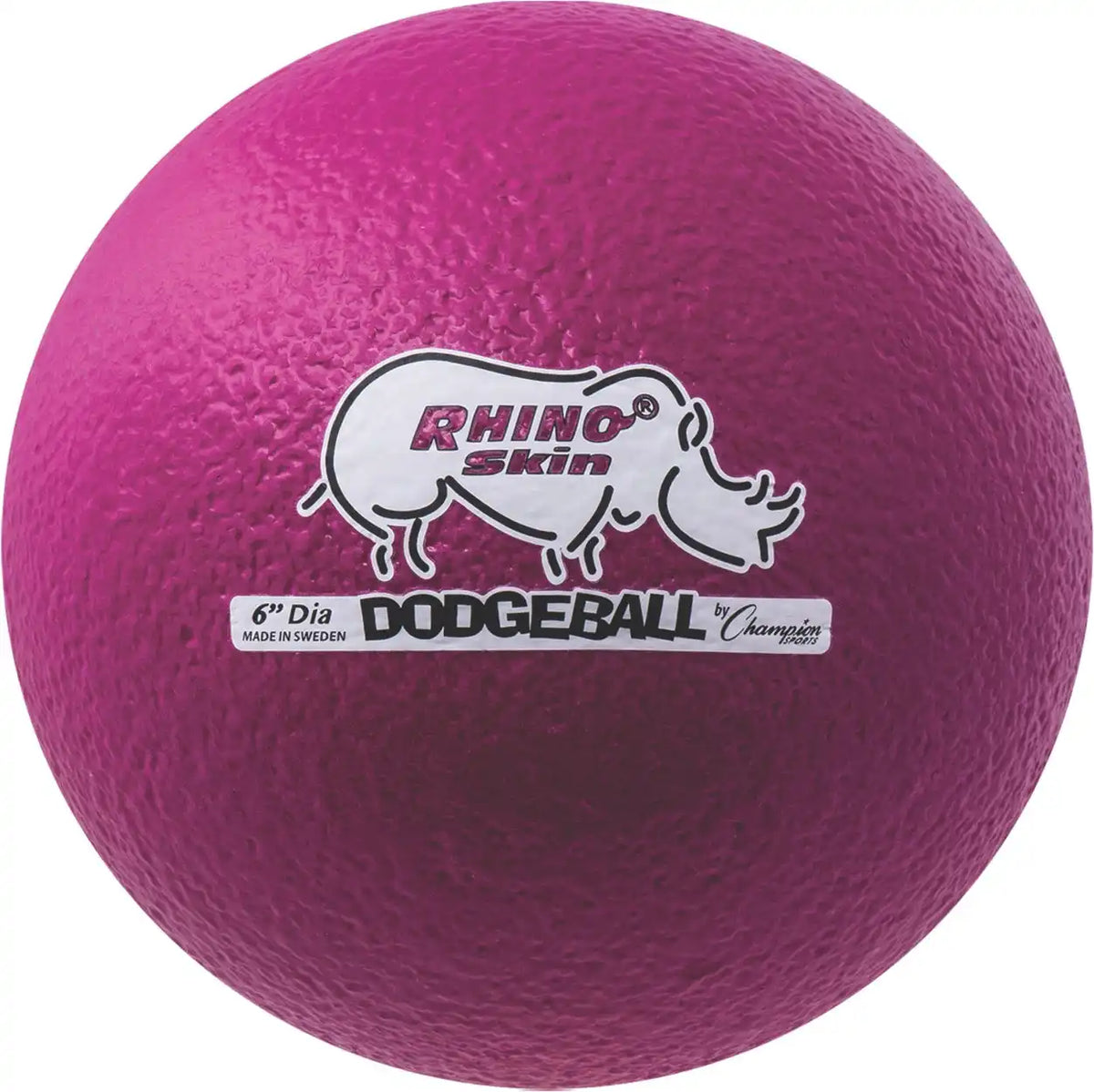 Champion Sports Rxd6 6’’ Rhino Skin Low Bounce Dodgeball - Ea - Neon Purple / Single