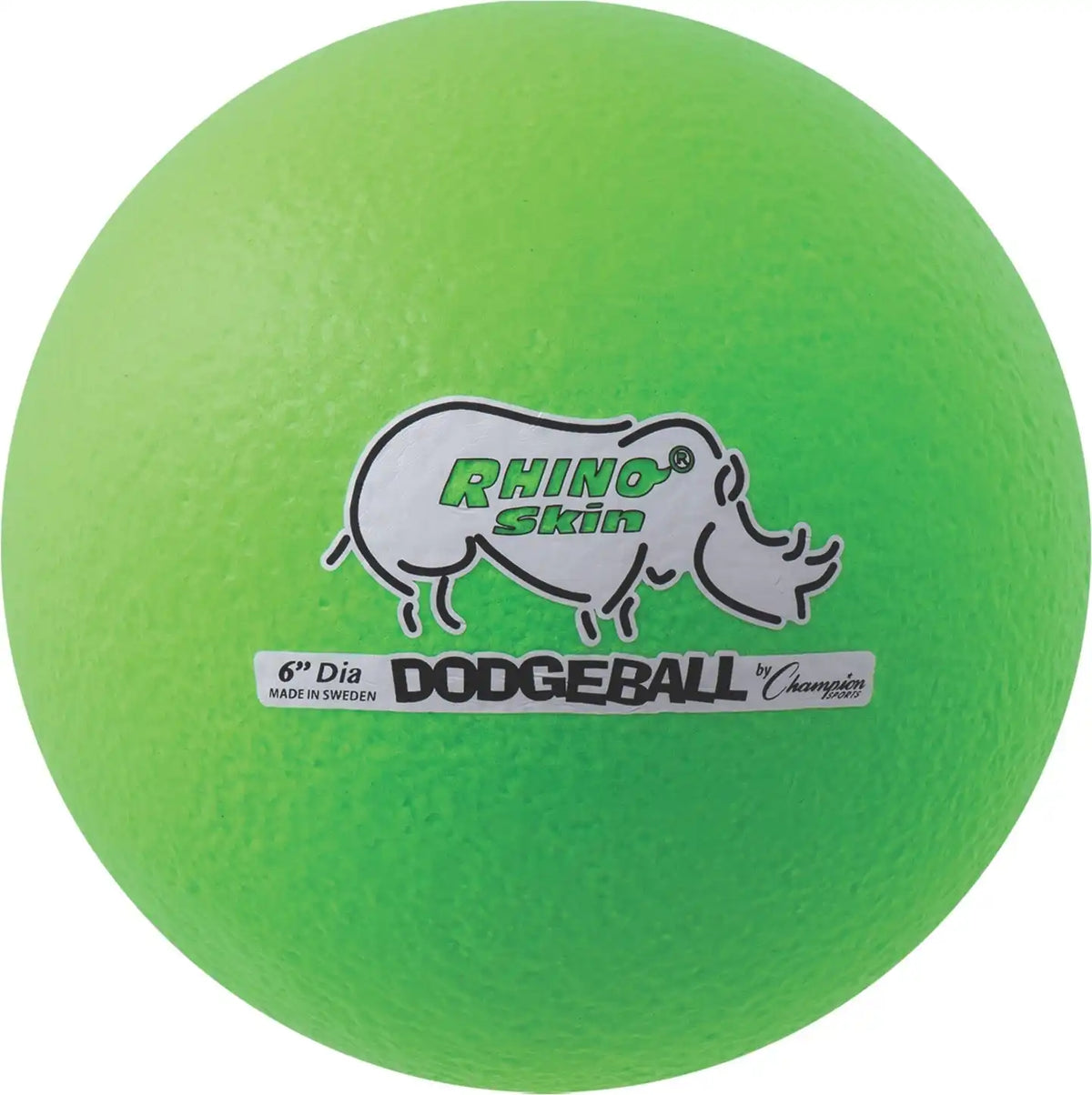 Champion Sports Rxd6 6’’ Rhino Skin Low Bounce Dodgeball - Ea - Neon Green / Single