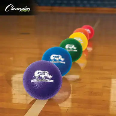 Champion Sports Rxd7 7’’ Rhino Skin Low Bounce Dodgeball - Set
