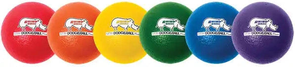 Champion Sports Rxd8 8’’ Rhino Skin Dodgeball - Set - 6 Assorted Colors