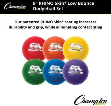 Champion Sports Rxd8 8’’ Rhino Skin Dodgeball - Set